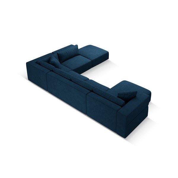 Sinine U-kujuline diivan, parem nurk Esther - Milo Casa-image-3