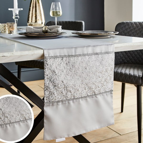 Mikrosatiinist linik 32x220 cm Deco Sequin - Catherine Lansfield-image-4