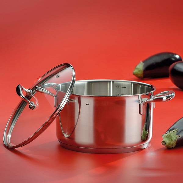 Roostevabast terasest kaanega pott, ø 16 cm Flavoria - Kela-image-1