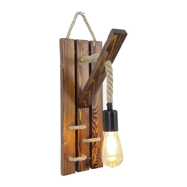 Männipuidust seinalamp Niki - Opviq lights-image-2
