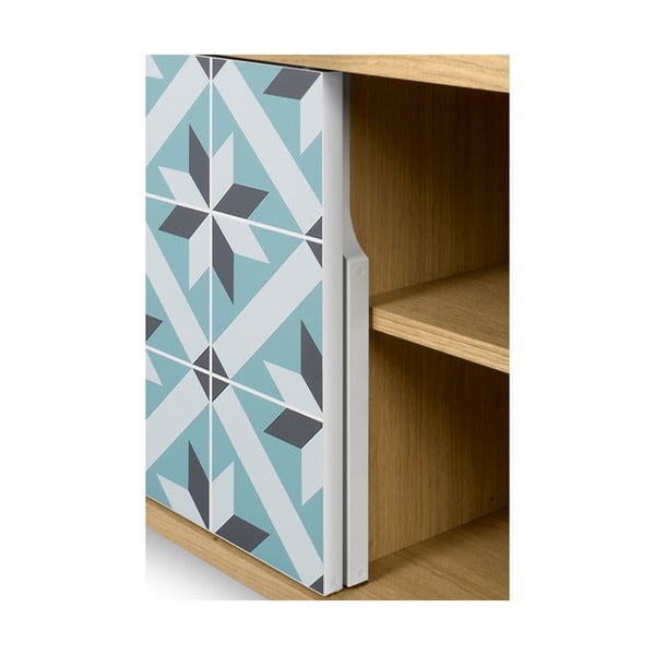 TV stolek z dubového dřeva s kovovýma nohama TemaHome Dann Makaresh-image-1