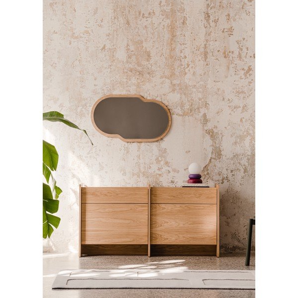 Tammepuust kummut naturaalses värvitoonis 146x76x51 cm Hido - noo.ma-image-1