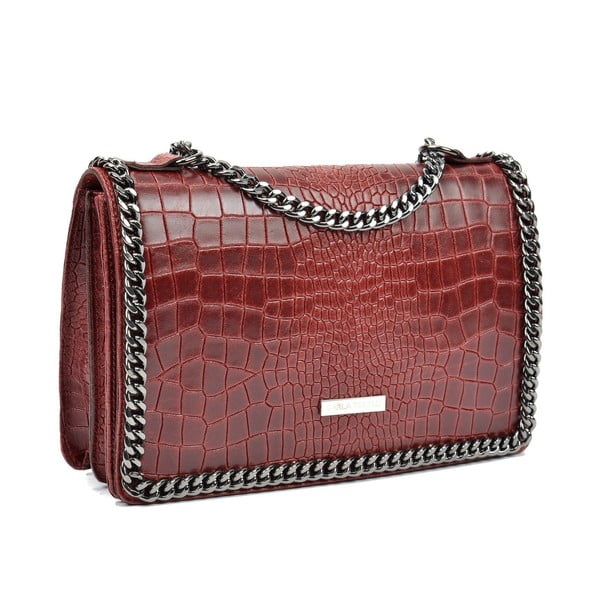 Punane nahast keti käekott - Carla Ferreri-image-2