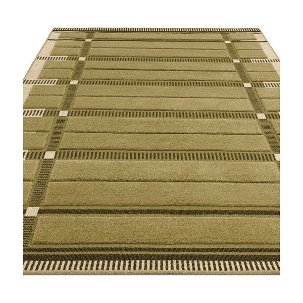 Roheline/beež käsitsi kootud villavaip 120x170 cm - Asiatic Carpets-image-3