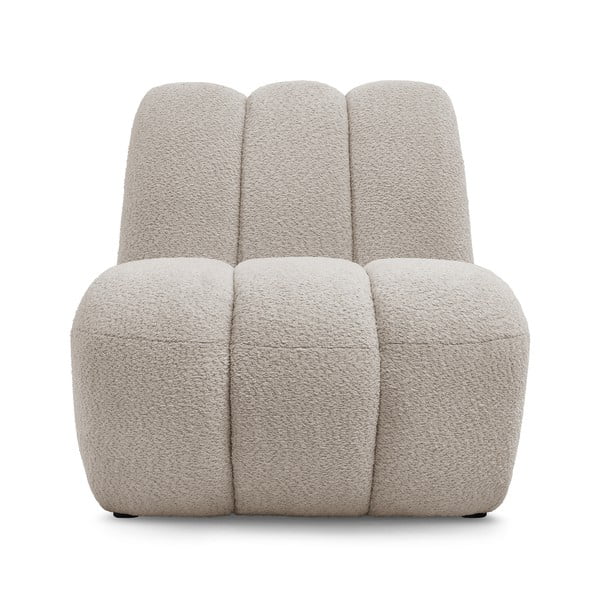 Bouclé kangast beež tugitool Janissaire - Bobochic Paris-image-3