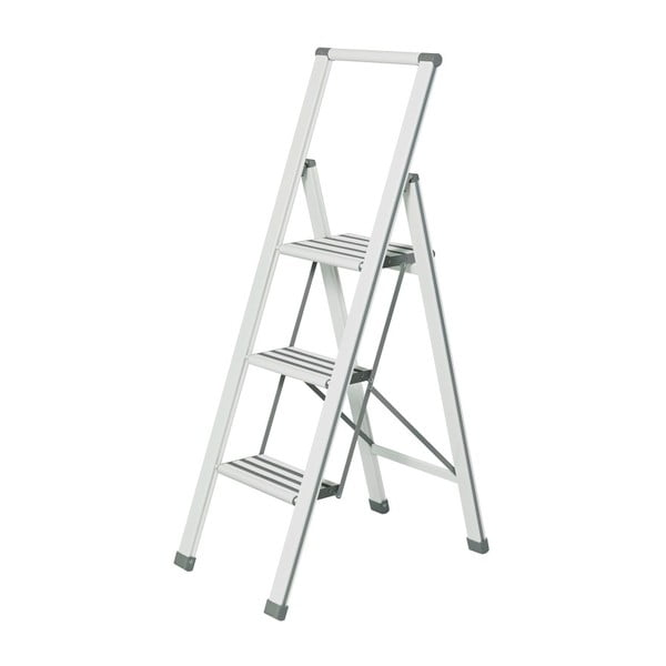 Valged kokkupandavad trepid Ladder Alu, kõrgus 127 cm - Wenko