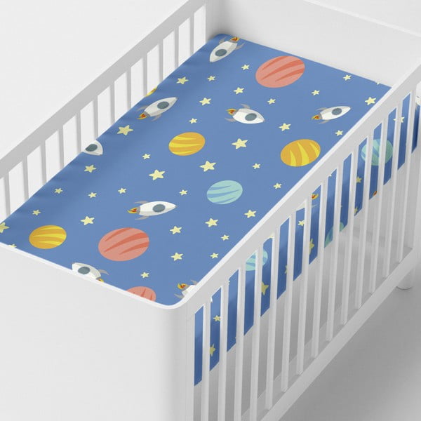 Beebi puuvillane lina, 120 x 60 cm Astronaut - Happynois-image-1