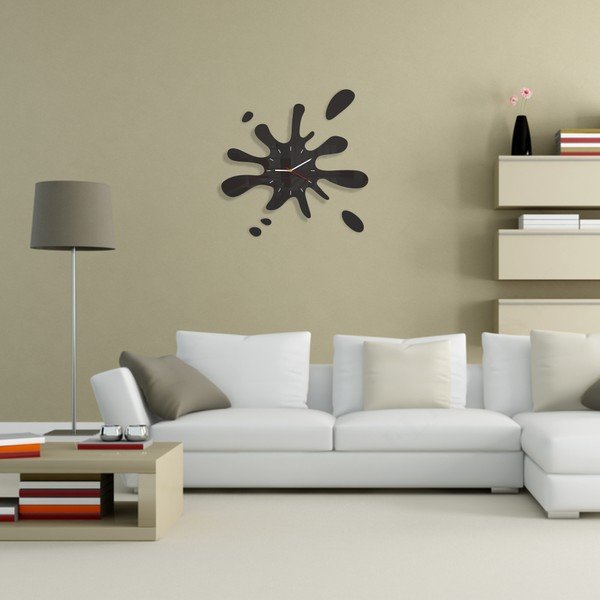 Hodiny z plexiskla Splash Orange-image-1