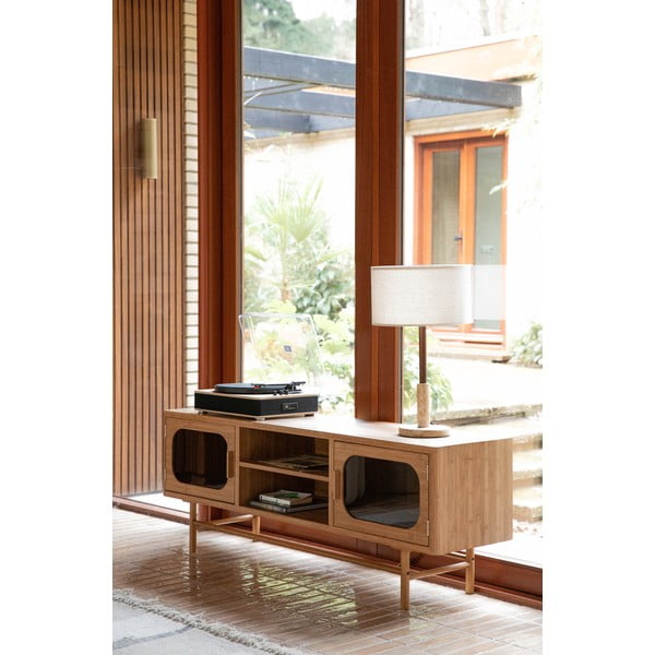 Bambusest TV-alus 150x55x40 cm Caroun - Dutchbone-image-1