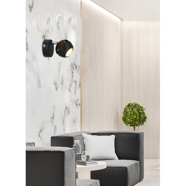 Must-kuldne seinavalgusti Boni - Candellux Lighting-image-1