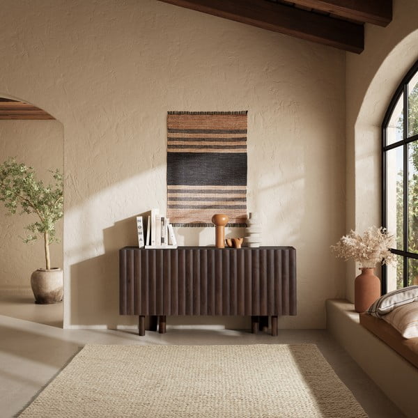 Pruun mangopuidust kummut 160x80x40 cm Tamira - MOME-image-1