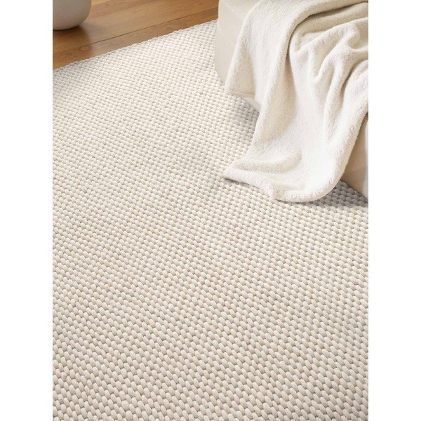 Kreemikas käsitsi kootud villane vaip 160x230 cm Lyon Beans - Elle Decoration-image-2