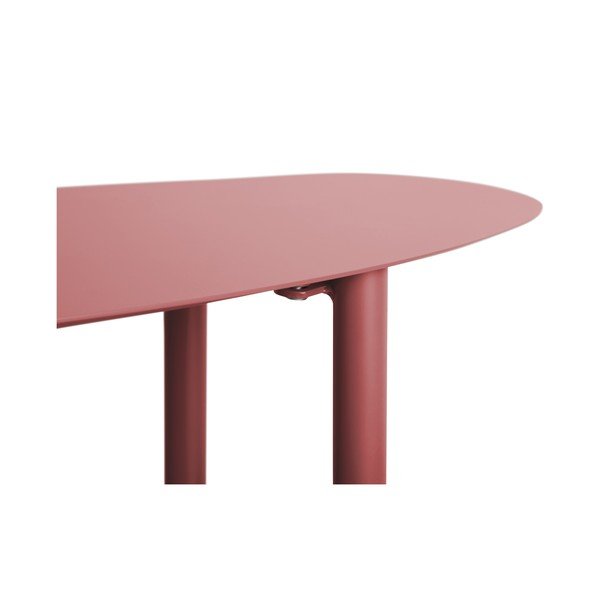 Burgundia värvi metallist konsoollaud 28x90 cm Riqueza - Leitmotiv-image-3