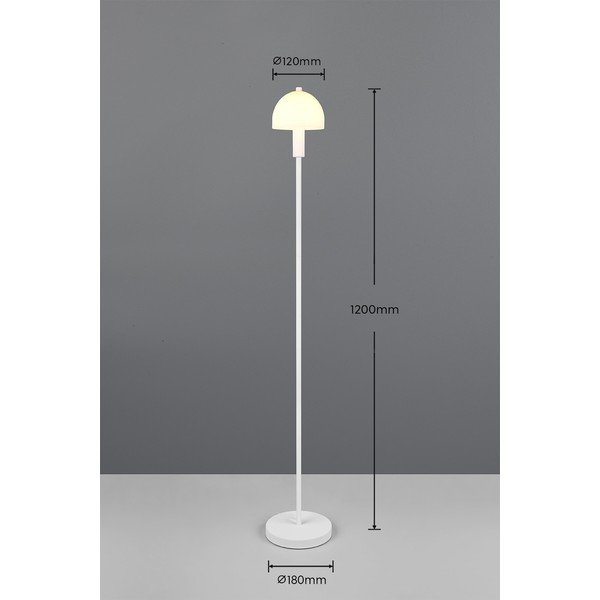 Valge põrandavalgusti klaasist varjuga (kõrgus 120 cm) Glenn - Reality-image-3