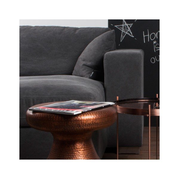 Stolička/odkládací stolek v měděné barvě Zuiver Antique-image-1