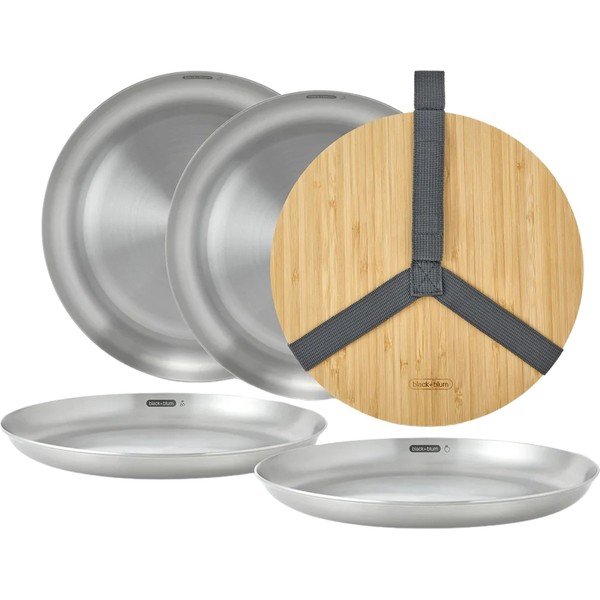 Roostevabast terasest taldrikud 4tk komplektis  ø 25,5 cm - Black + Blum