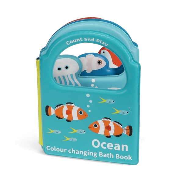 Interaktiivne mänguasi Colour changing bath book Ocean - Rex London