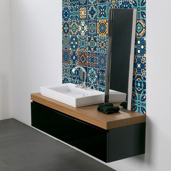 9 dekoratiivse seinakleebise komplekt, 15 x 15 cm Dizier - Ambiance-image-2