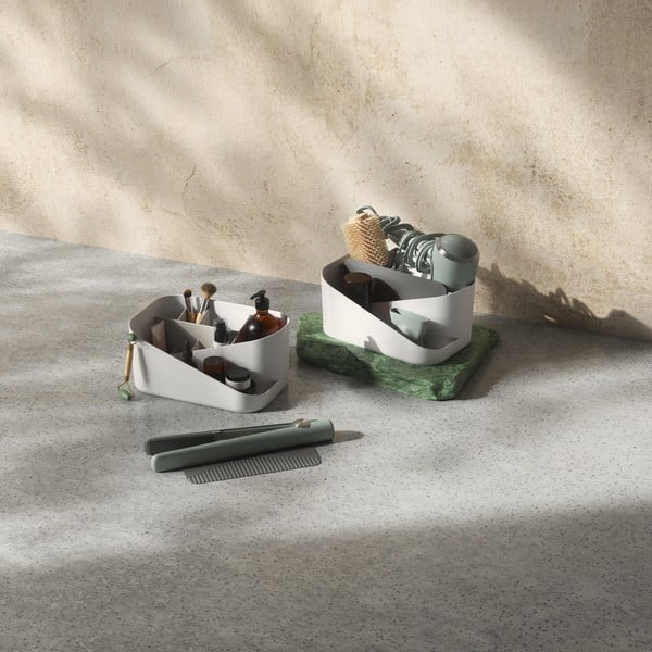 Valge plastikust vannitoa organisaator kosmeetikale Glam - Umbra-image-4