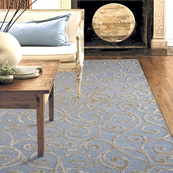 Ručně tuftovaný stříbrný koberec Monte Carlo, 244x153 cm-image-4