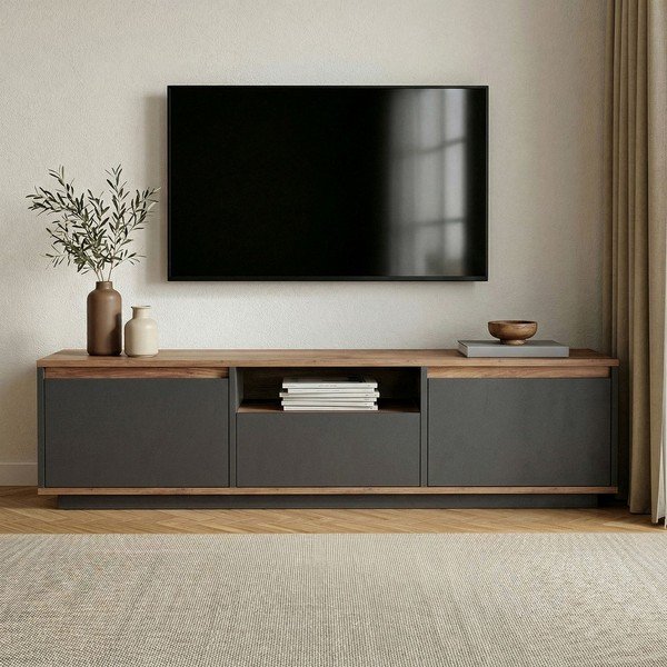 Antratsiitvärvi telekaalus 160x42x30 cm Sentinel - Kalune Design-image-2