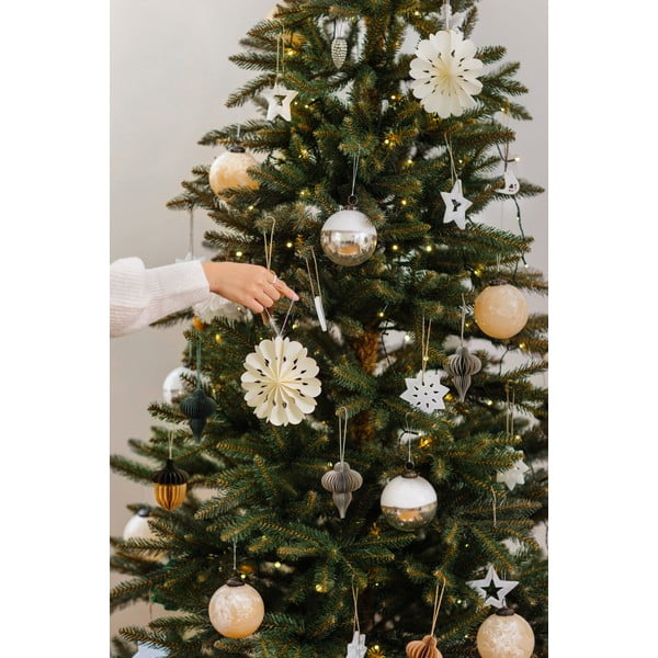 Rippuvad jõulukaunistused Honeycomb Snowflake - Sass & Belle-image-2