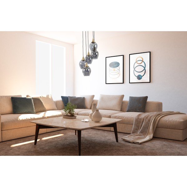 Klaasist varjuga rippvalgusti ø 15 cm Marlo – Squid Lighting-image-1