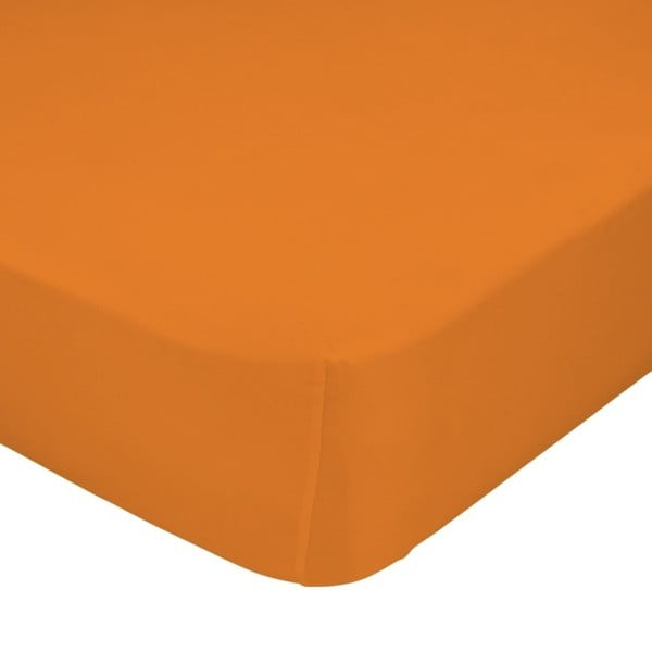 Prostěradlo Little W, 60x120 cm, oranžové