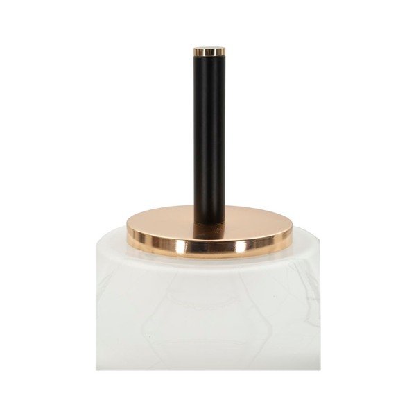 Valge/must põrandalamp klaasist varjuga (kõrgus 168 cm) Vintage - Mauro Ferretti-image-4