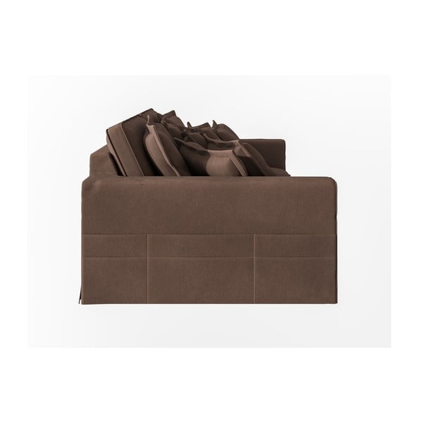 Tumepruun diivan 236 cm Nora – Ropez-image-4
