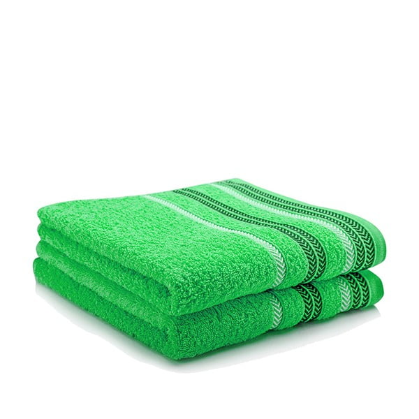 Sada 2 ručníků Hugo Green, 50x90 cm