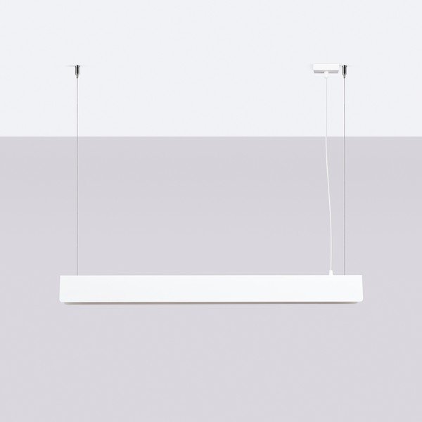 Valge metallist LED-rippvalgusti Nebula - Sollux-image-2