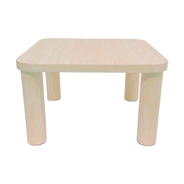 Beež marmori imitatsiooniga diivanilaud 60x60 cm Solano - Actona-image-3