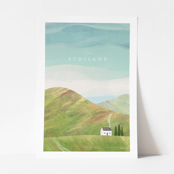 Plakat , 30 x 40 cm Scotland - Travelposter