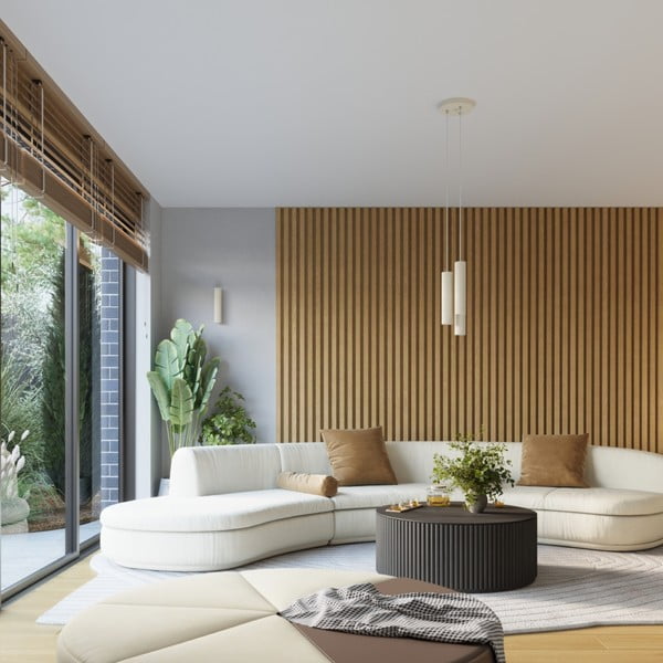 Kreem rippvalgusti ø 19,5 cm Gleam - Sollux-image-2