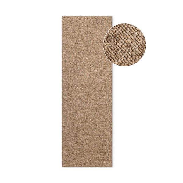 Helepruun pestav vaip 80x240 cm Rocco Caramel - Elle Decoration