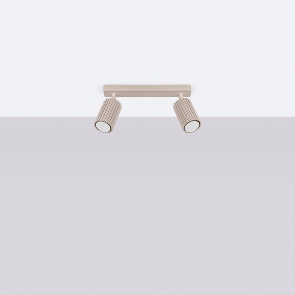 Taupepruun metallist kohtvalgusti 6,5x30 cm Gleam - Sollux-image-2