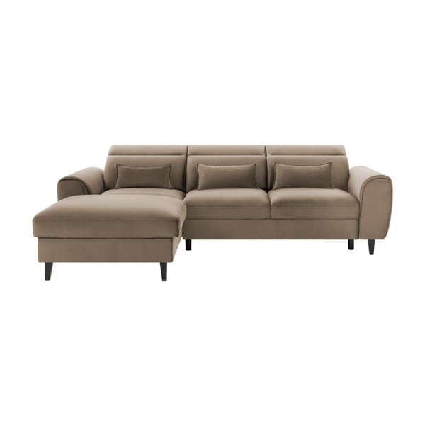 Helepruun sametist lahtikäiv/sahtliga nurgadiivan (vasak nurk/lamamisosaga) Foble – ELTAP