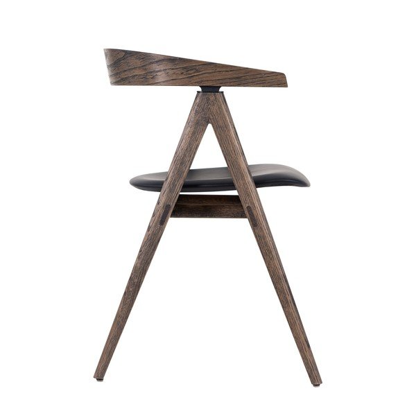 Must-pruun tammepuust söögitool Ava - Gazzda-image-2