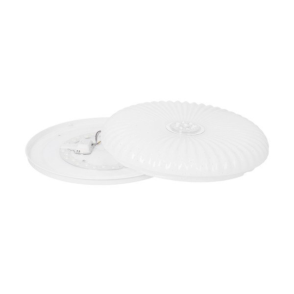 Valge dimmerdatav LED laevalgusti koos puldiga 38x38 cm Perola - Candellux Lighting-image-4