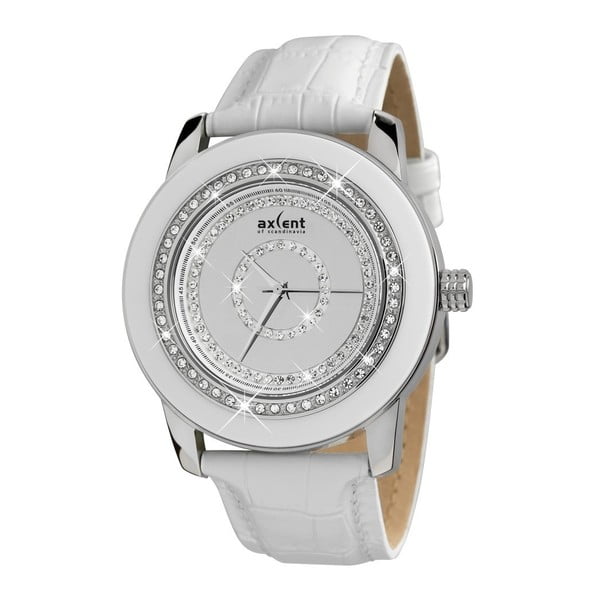 Bílé dámské hodinky Axcent od Scandinavia Sparkle