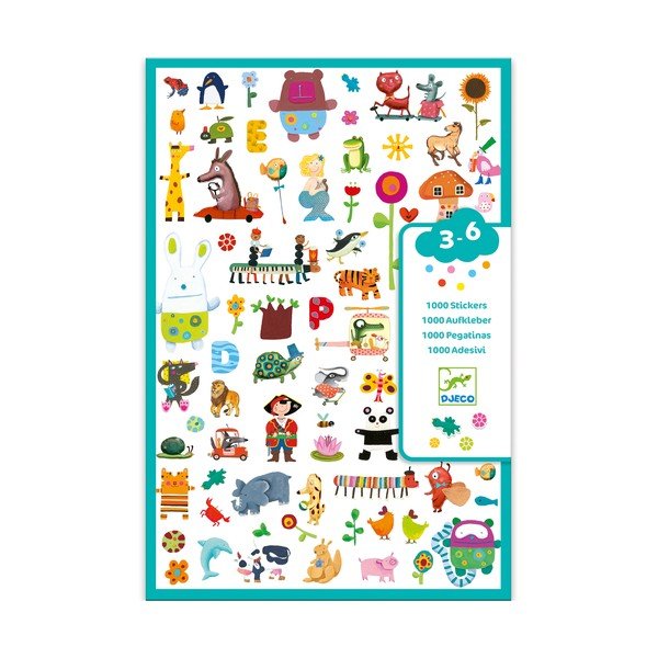 18 kleebislehe komplekt - Djeco-image-1