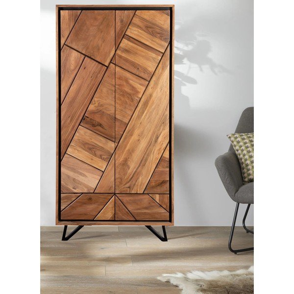 Akaatsiapuidust riidekapp 90x181x40 cm Ambala - Interia Home & Living-image-1