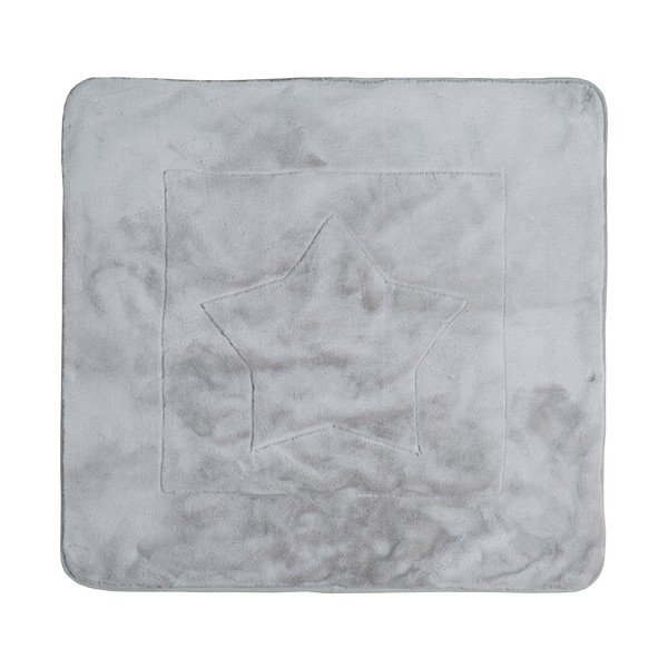 Roosa/hall mikroplüüsist laste tekk 80x80 cm Happy Patch - Roba-image-1