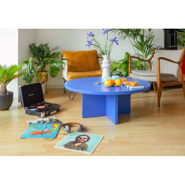 Sinine ümmargune diivanilaud ø 80 cm Pausa - Really Nice Things-image-2