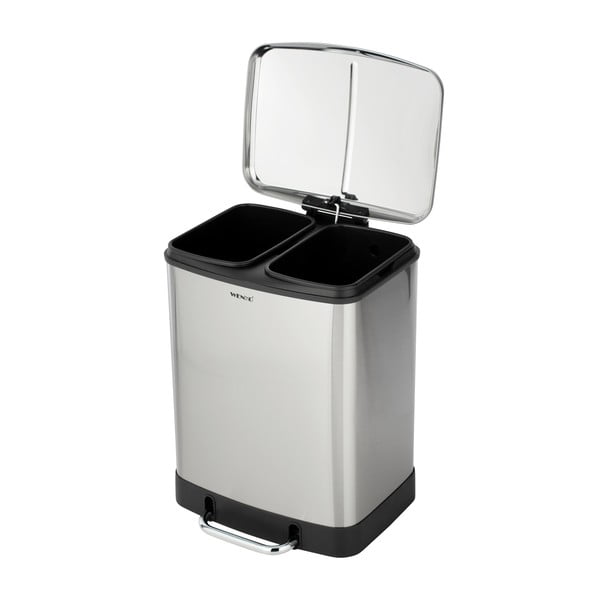 Roostevabast terasest prügikast 24 l Studio Duo - Wenko-image-3