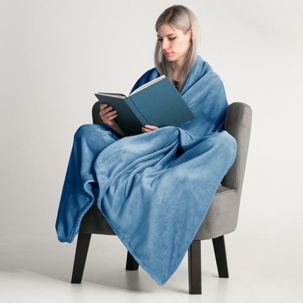 Tumesinine mikrokiudtekk , 160 x 210 cm Mic - DecoKing-image-1