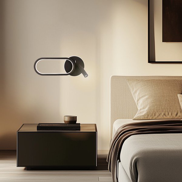 Must LED seinavalgusti Monet - Candellux Lighting-image-2