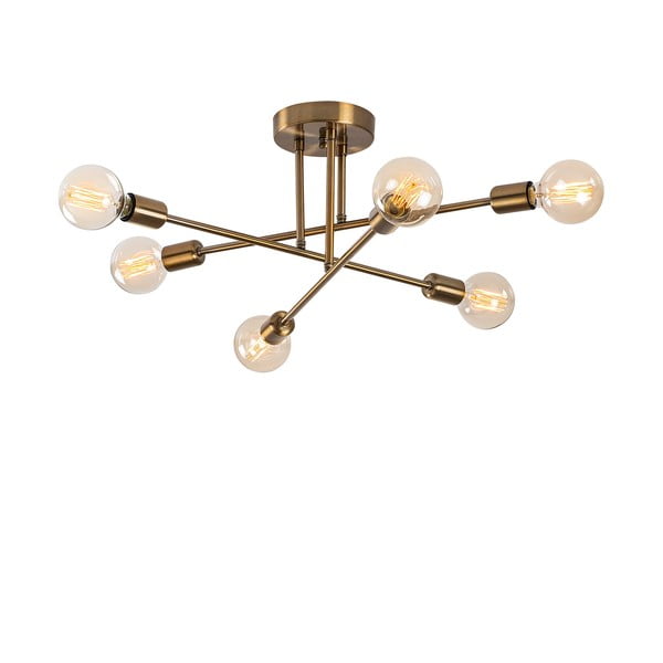 Kuldne laevalgusti 64x64 cm Flower - Opviq lights-image-2