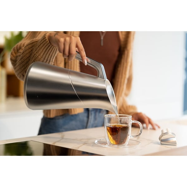 Matt hõbedane termos 1 l Soho - Vialli Design-image-3